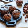 Рецепт банановых маффинов с шоколадной пастой