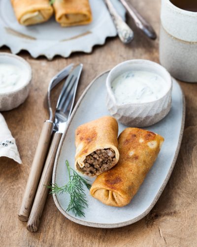 Рецепт блинов с насыщенной мясной начинкой